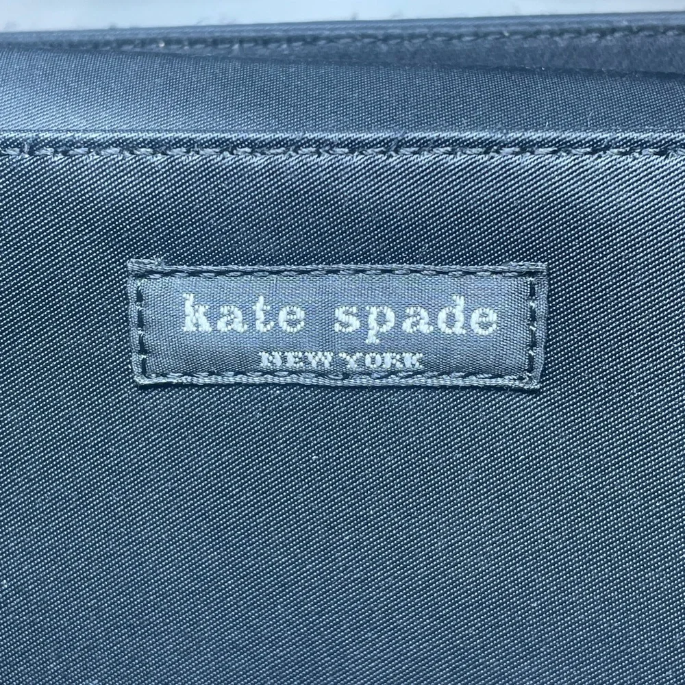 Kate Spade Black Structured Tote Bag | Classic Y2K Minimalist Handbag
